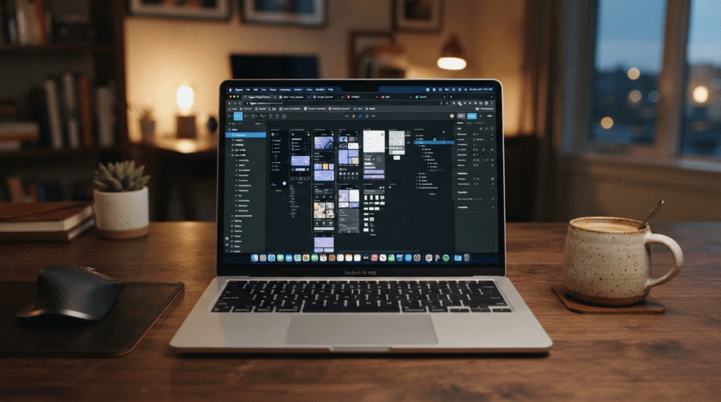 MacBook Air M5 running high performance web applications and creative web tools