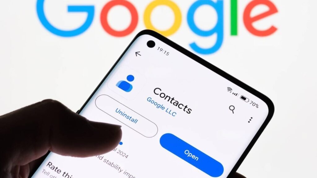 Syncing Google account cloud settings to migrate contacts from android to iphone