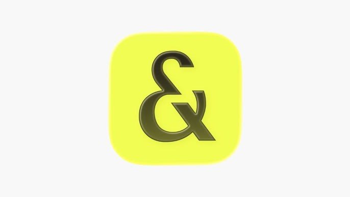 Everand audiobooks and ebooks app icon with ampersand symbol on a yellow background