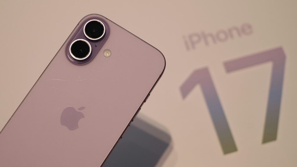 Apple iPhone 17 dual camera setup and retail box
