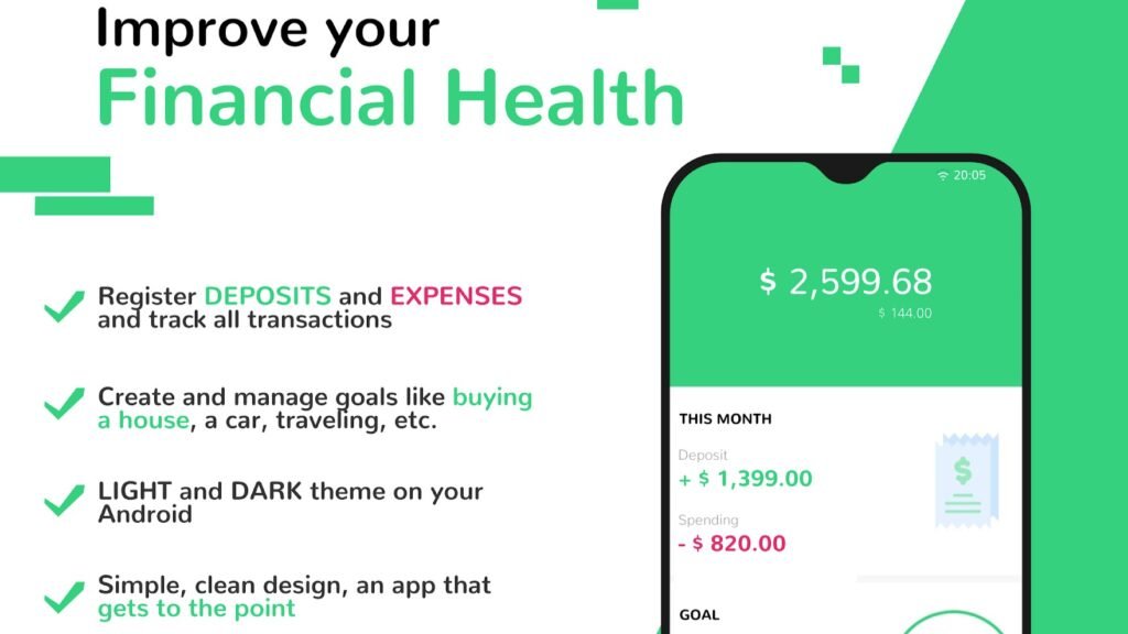 Screenshot of the Zeta app showing expense tracking and financial goals among the best budgeting apps for couples